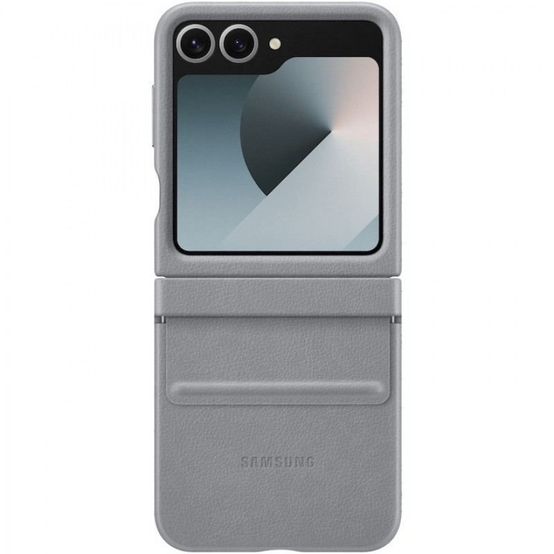 Θήκη Samsung Eco Leather KindSuit Case EF-VF741PJE Samsung Galaxy Z Flip6 SM-F741 / Flip7 FE 5G SM-761B Gray (Original)