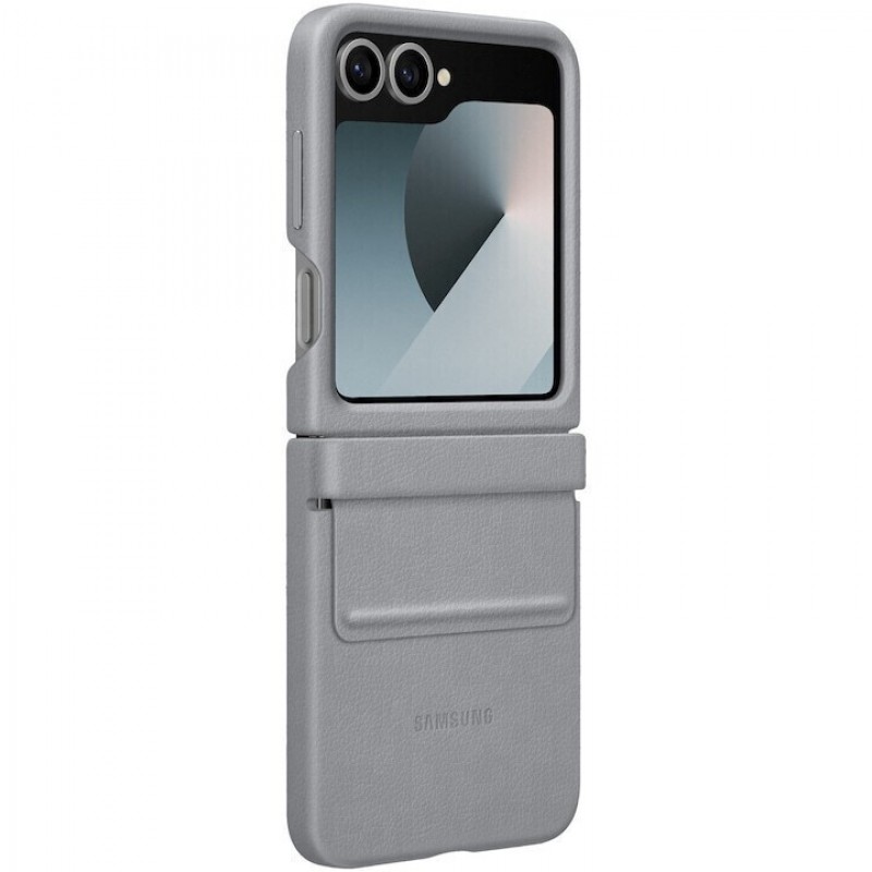 Θήκη Samsung Eco Leather KindSuit Case EF-VF741PJE Samsung Galaxy Z Flip6 SM-F741 / Flip7 FE 5G SM-761B Gray (Original)