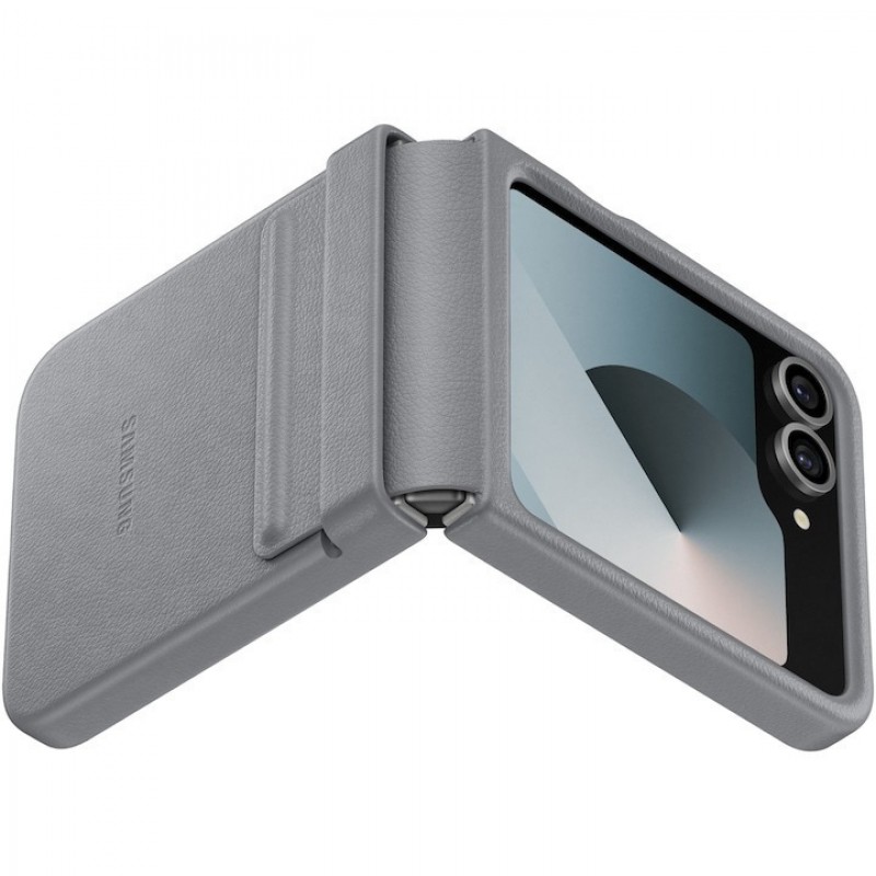 Θήκη Samsung Eco Leather KindSuit Case EF-VF741PJE Samsung Galaxy Z Flip6 SM-F741 / Flip7 FE 5G SM-761B Gray (Original)