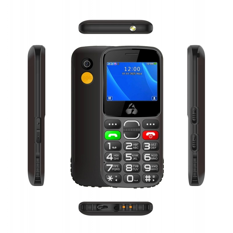 Powertech Sentry Eco II Dual SIM PTM-39  Black