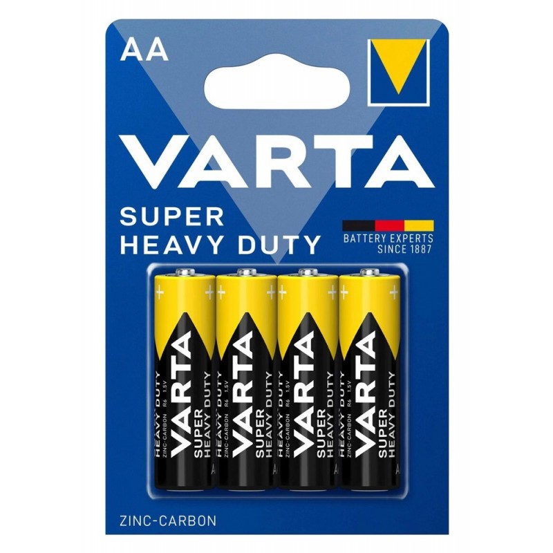 Μπαταριες Varta Zinc Carbon Super Heavy Duty Black 4τμχ