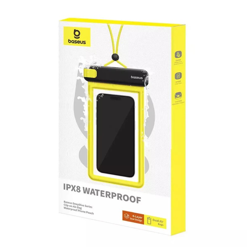 Αδιάβροχη Θήκη Baseus DeepDive Waterproof Phone Pouch Yellow