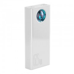 Εξωτερική Μπαταρία Baseus Amblight PowerBank 30000mAh 65W  4USB-A & USB-C Quick Charge (PPLG000102) White