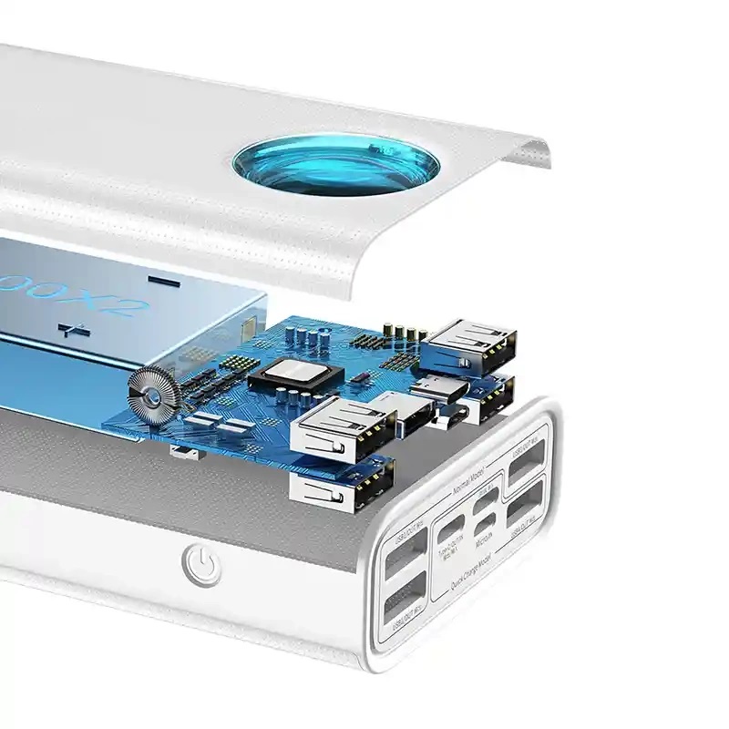 Εξωτερική Μπαταρία Baseus Amblight PowerBank 30000mAh 65W  4USB-A & USB-C Quick Charge (PPLG000102) White