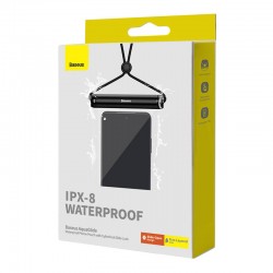 Αδιάβροχη Θήκη Baseus AquaGlide Slide-Cover Waterproof Case Universal μέχρι 7.2"Black
