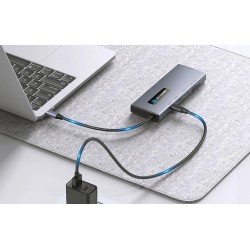 Αντάπτορας Blitzwolf Hub 10in1 USB-C with HDMI 4K PD Ethernet Grey