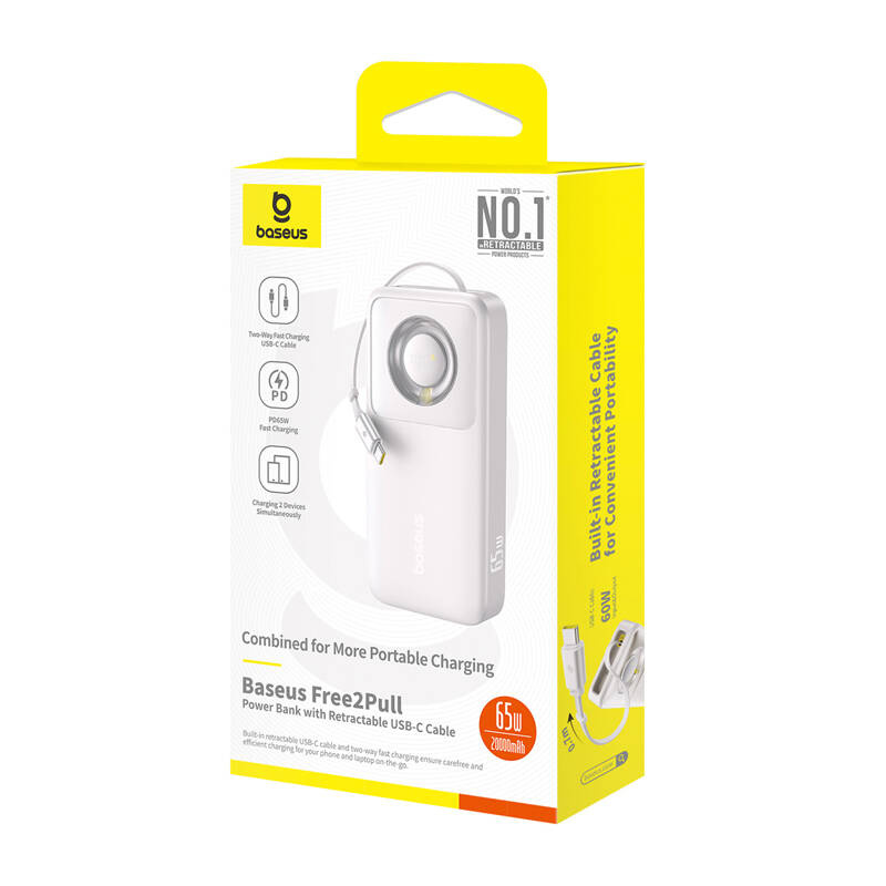 Εξωτερική Μπαταρία Baseus OS 20000mAh Powerbank Free2Pull 65W Grey