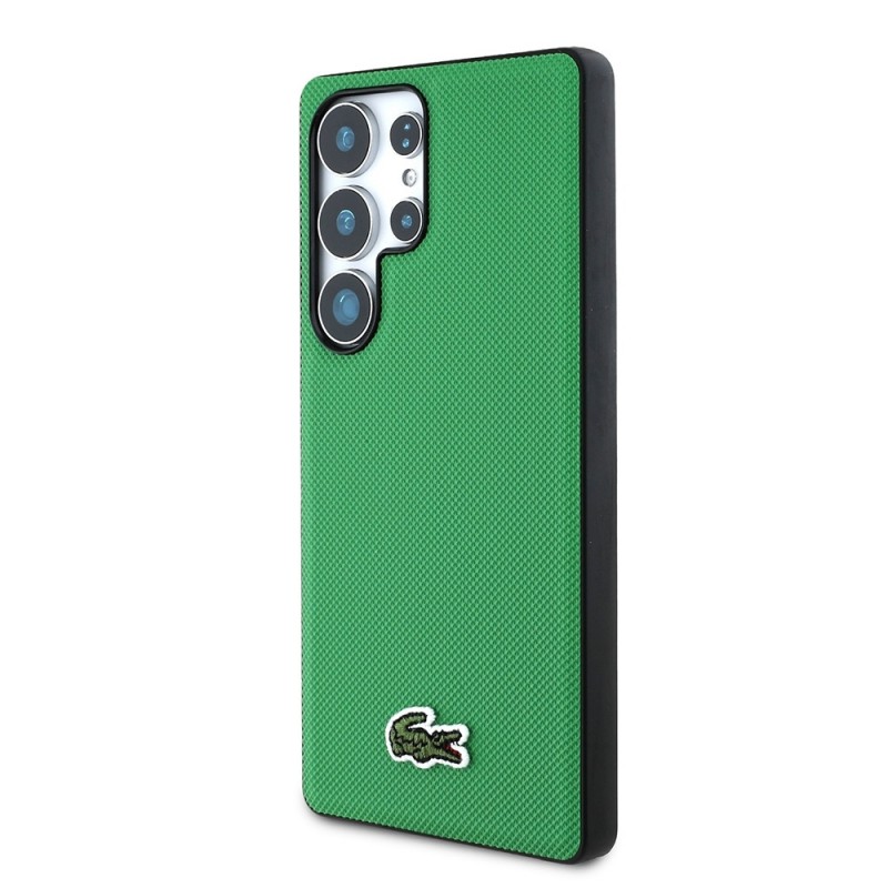 Θήκη Lacoste Iconic Petit Pique Woven Logo MagSafe Case Samsung Galaxy S25 Ultra 5G S938 Green