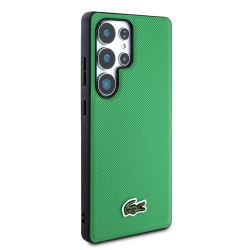 Θήκη Lacoste Iconic Petit Pique Woven Logo MagSafe Case Samsung Galaxy S25 Ultra 5G S938 Green
