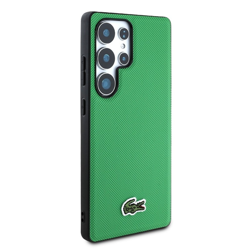 Θήκη Lacoste Iconic Petit Pique Woven Logo MagSafe Case Samsung Galaxy S25 Ultra 5G S938 Green