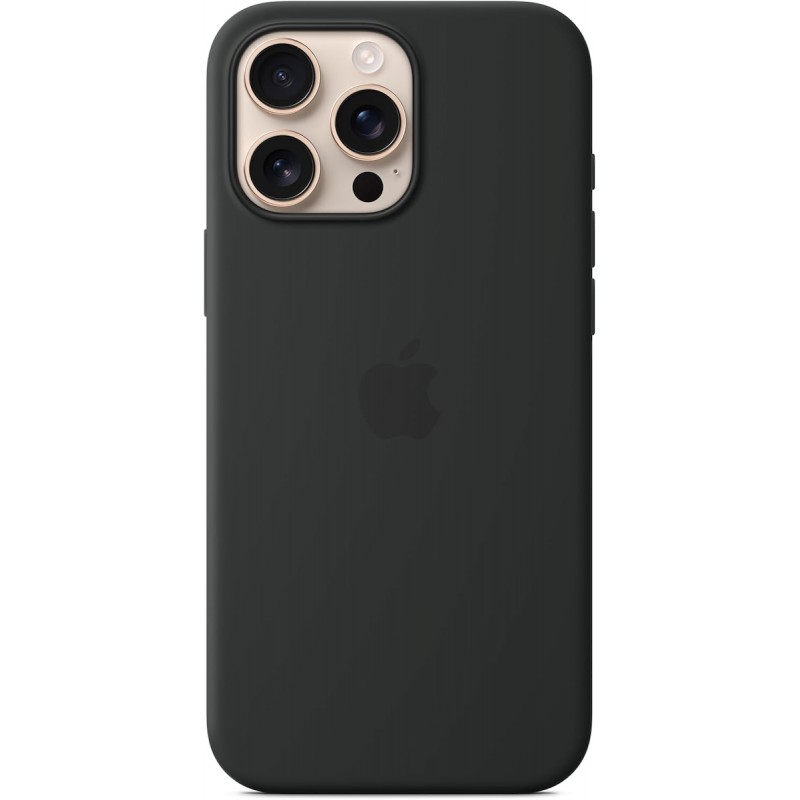 Θήκη Silicone Cover with MagSafe Apple iPhone 16 Pro Max (6.9") Black (Original)
