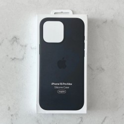 Θήκη Silicone Cover with MagSafe Apple iPhone 16 Pro Max (6.9") Black (Original)