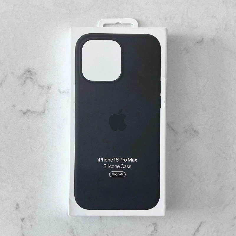 Θήκη Silicone Cover with MagSafe Apple iPhone 16 Pro Max (6.9") Black (Original)