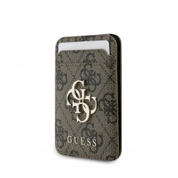Βάση Γραφείου Guess 4G Metal Logo MagSafe Cardslot Stand Brown