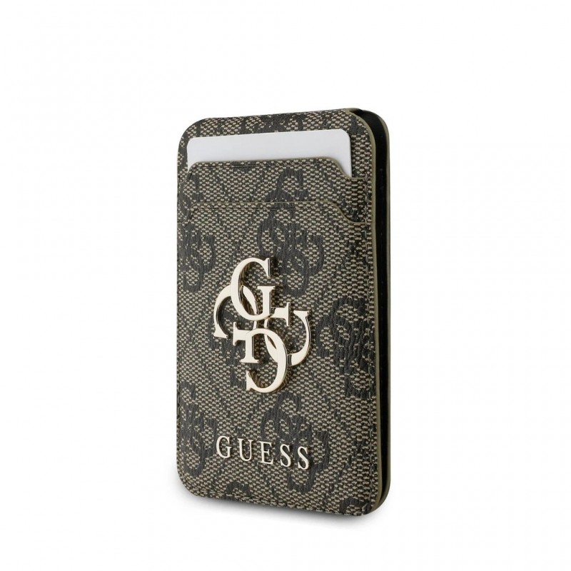 Βάση Γραφείου Guess 4G Metal Logo MagSafe Cardslot Stand Brown