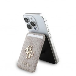 Βάση Γραφείου Guess 4G Metal Logo MagSafe Cardslot Stand Pink