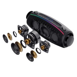Φορητό Ηχείο Blavec TWS WS-02 Bassbox Portable Bluetooth Speaker 120W Black