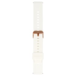 Ανταλλακτικό λουράκι Blavec W-17 Amber Silicone White Watch Band για Huawei Watch GT4 (41mm)  / Huawei Watch GT  5 (41MM)  / GT 5 Pro / Honor S1 (18mm)