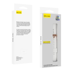 Ανταλλακτικό λουράκι Blavec W-17 Amber Silicone White Watch Band για Huawei Watch GT4 (41mm)  / Huawei Watch GT  5 (41MM)  / GT 5 Pro / Honor S1 (18mm)