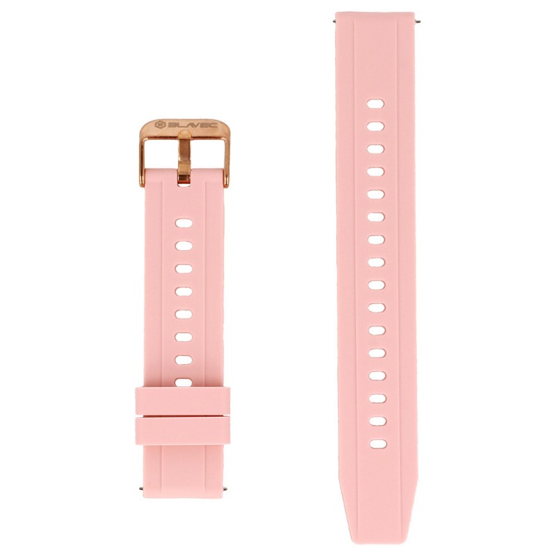 Ανταλλακτικό λουράκι Blavec W-17 Amber Silicone Pink Watch Band για Huawei Watch GT4 (41mm)  / Huawei Watch GT  5 (41MM)  / GT 5 Pro / Honor S1 (18mm)