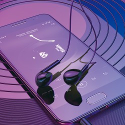 Ακουστικά Handsfree Borofone BM100 Fuente & Μικρόφωνο Black