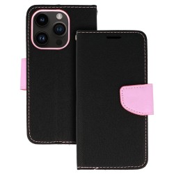 Θήκη Fancy Case Apple iPhone 12 / 12 Pro  (6.1") Black / Pink
