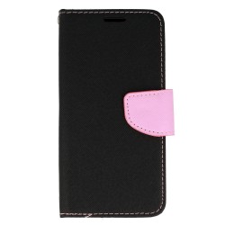 Θήκη Fancy Case Apple iPhone 12 / 12 Pro  (6.1") Black / Pink
