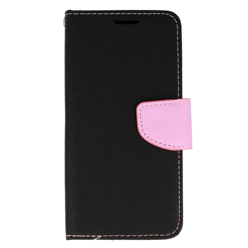 Θήκη Fancy Case Apple iPhone 12 / 12 Pro  (6.1") Black / Pink