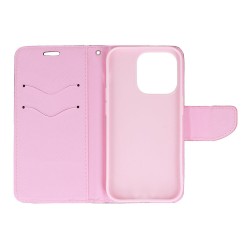 Θήκη Fancy Case Apple iPhone 12 / 12 Pro  (6.1") Black / Pink