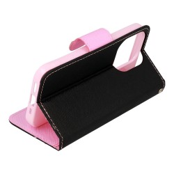 Θήκη Fancy Case Apple iPhone 12 / 12 Pro  (6.1") Black / Pink