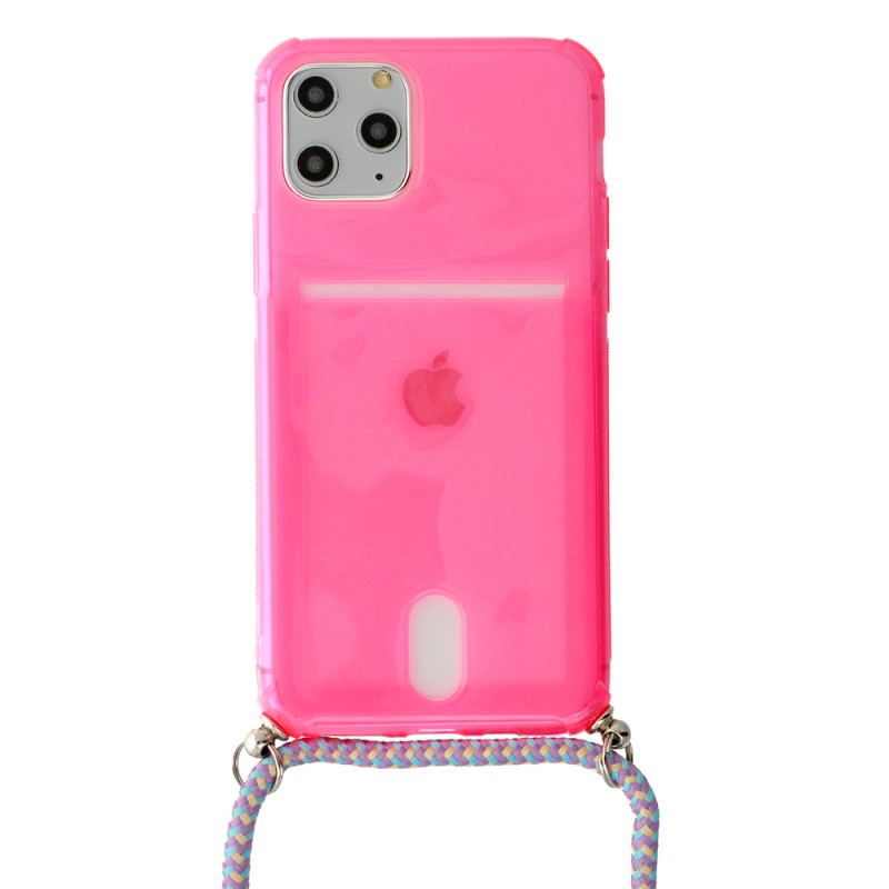 Θήκη Strap Fluo Case Apple iPhone X/Xs Pink