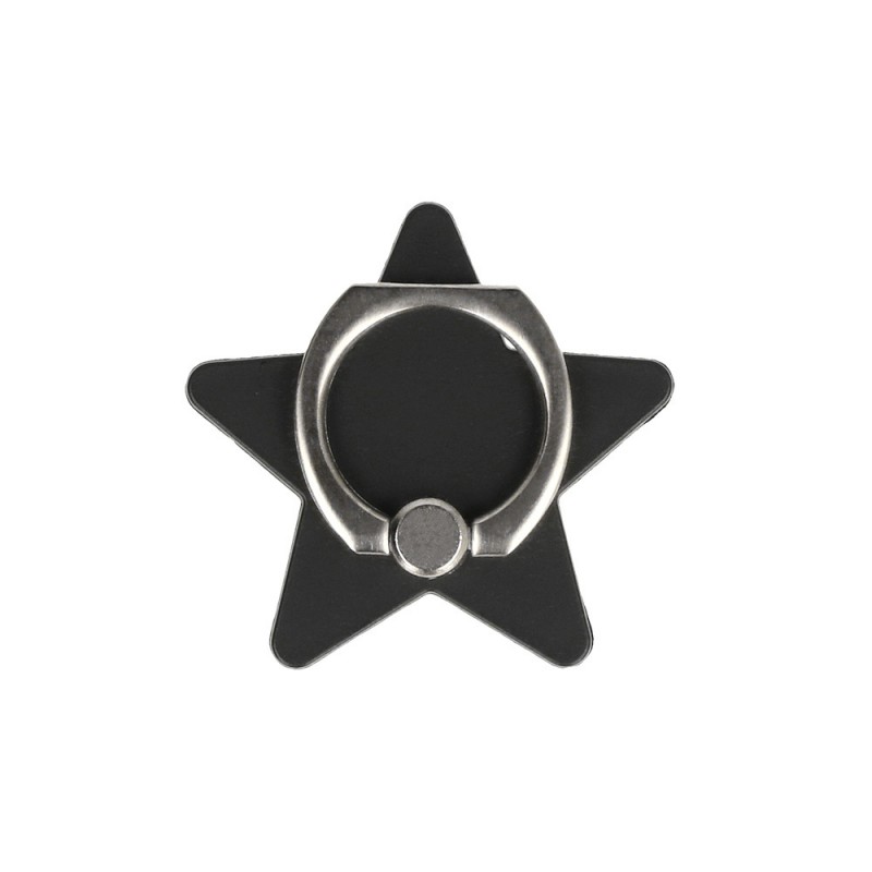 Δαχτυλίδι Συγκράτησης Κινητού Star Ring Holder Black