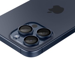 Γυαλί Προστασίας Spigen Optik.Tr Ez Fit Camera Lens Apple iPhone 14 Pro (6.1")/14 Pro Max (6.7")/ 15 Pro (6.1")/15 Pro Max (6.7") (AGL07164) Blue Titanium (2τμχ)