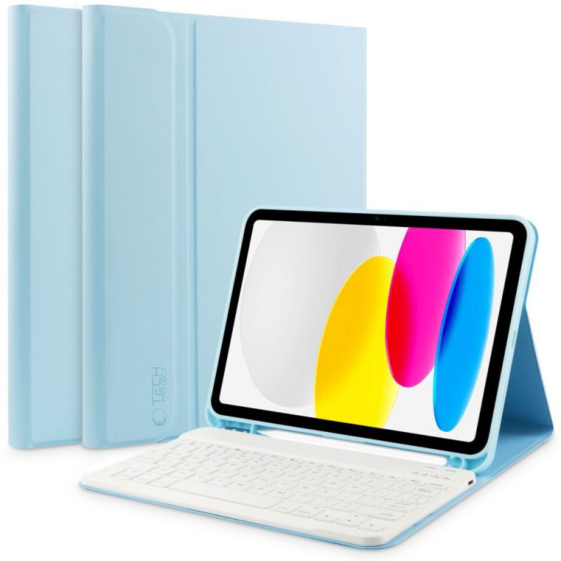 Θήκη Tech-Protect Πληκτρολογίου/ Υποδοχή Γραφίδας & Keyboard Apple Ipad 10.9” 10 / 2022 / 11” 11 / 2025 Sky Blue