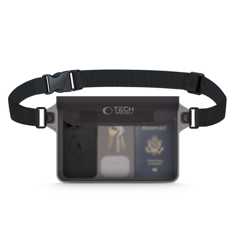 Θήκη Tech-Protect UWP10 Universal Waterproof Pouch 10" Black / Clear