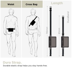 Θήκη Tech-Protect UWP10 Universal Waterproof Pouch 10" Black / Clear