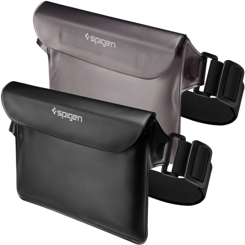 Θήκη Spigen Aqua Shield A620 Universal Waterproof Waist Bag Pouch (2τμχ) Black / Clear