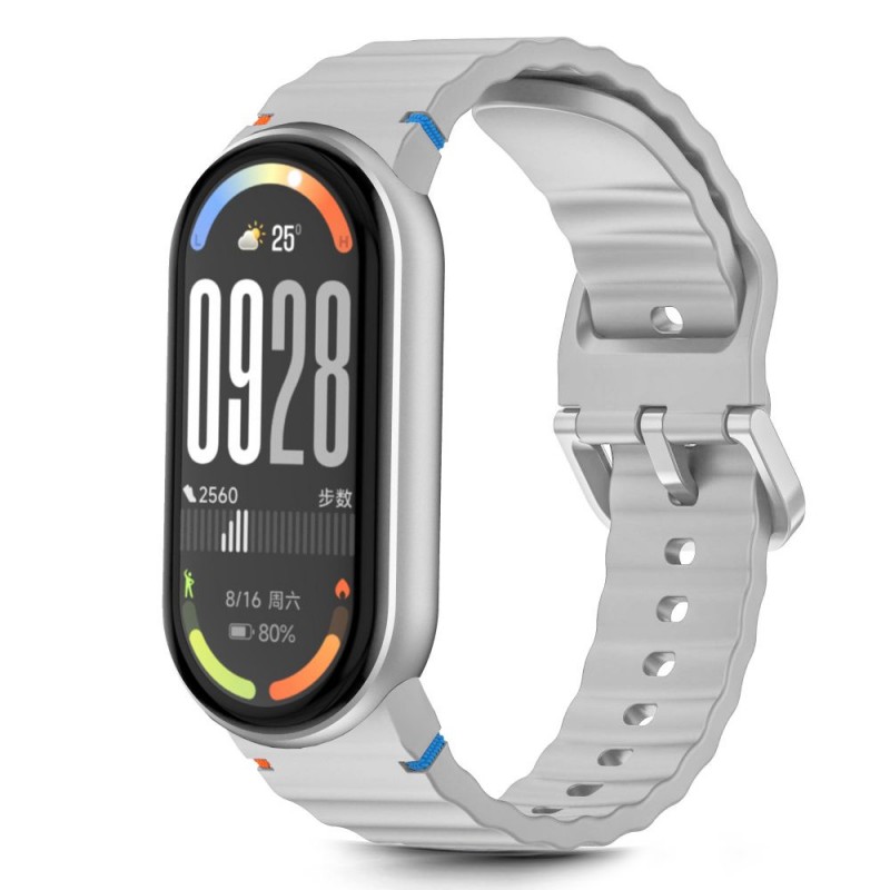 Ανταλλακτικό λουράκι Tech-Protect Silicone Sport Xiaomi Band 8 / 9 / 9 NFC / 10 NFC Crayon Grey