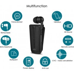 Ακουστικό Bluetooth iPro RH219s Retractable Black