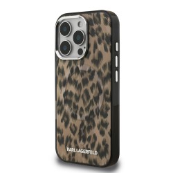 Θήκη Karl Lagerfeld IML Leopard MagSafe Case Apple iPhone 16 Pro Max (6.9") Brown