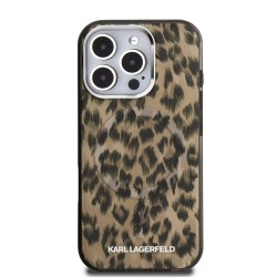Θήκη Karl Lagerfeld IML Leopard MagSafe Case Apple iPhone 16 Pro Max (6.9") Brown