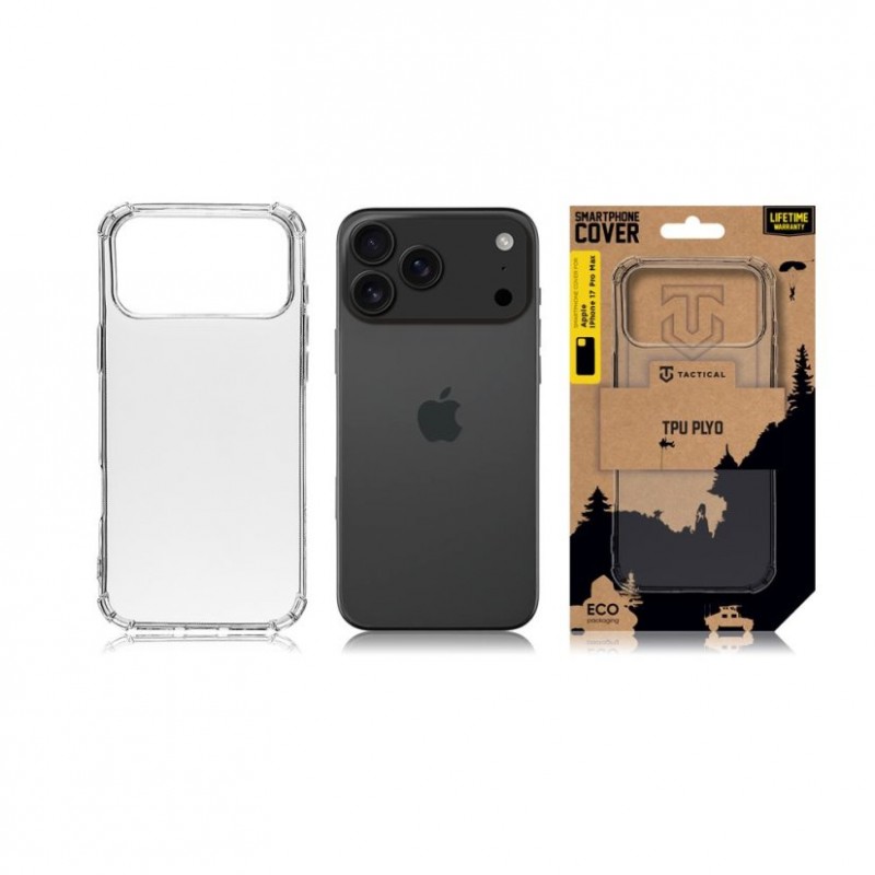 Θήκη Tactical TPU Plyo Cover Case Apple iPhone 17 Pro Max (6.9") Transparent