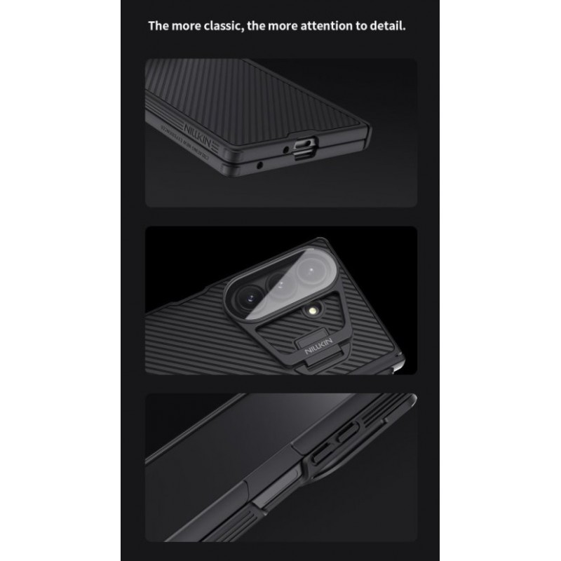 Θήκη Nillkin CamShield Prop Magnetic Pen Slot (Transparent Camera Lens) Samsung Galaxy Z Fold7 5G SM-F966 Black
