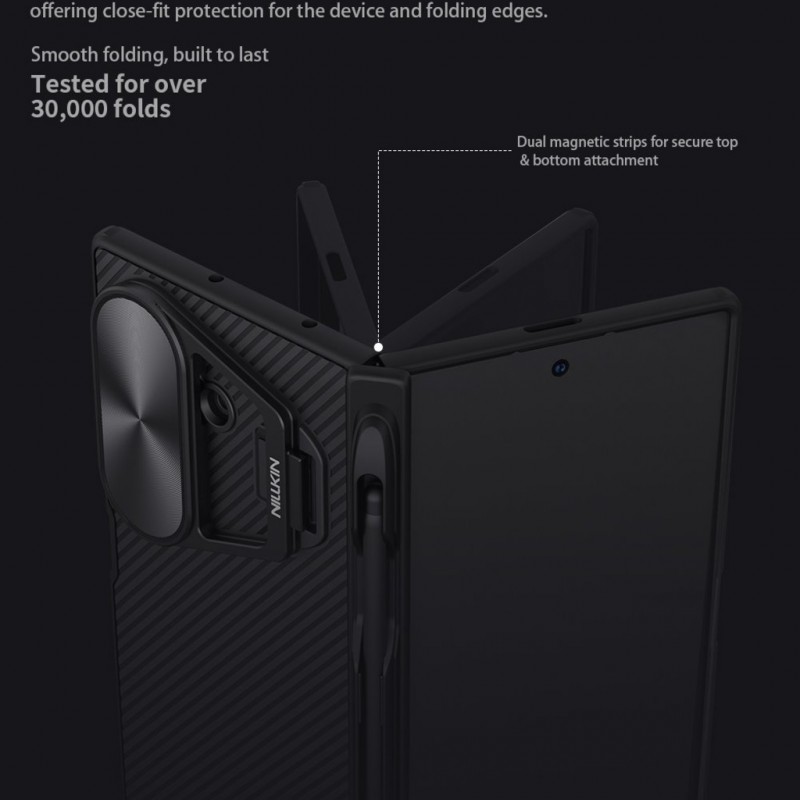 Θήκη Nillkin CamShield Prop Magnetic Pen Slot Samsung Galaxy Z Fold7 5G SM-F966 Black