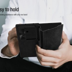 Θήκη Nillkin Qin Book PRO Pen Slot Case Samsung Galaxy Z Fold7 5G SM-F966 Brown
