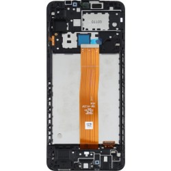 Οθόνη LCD Samsung Galaxy A12 Nacho SM-A127F & Μηχανισμός Αφής Black (Original) with Frame με 3 Χρόνια Εγγύηση