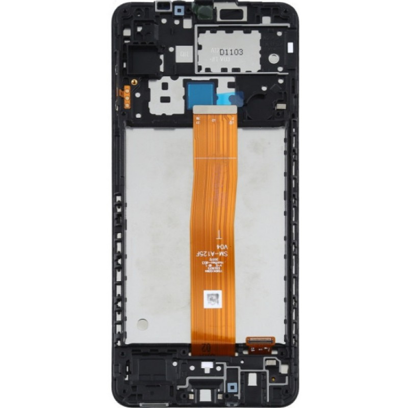 Οθόνη LCD Samsung Galaxy A12 Nacho SM-A127F & Μηχανισμός Αφής Black (Original) with Frame με 3 Χρόνια Εγγύηση