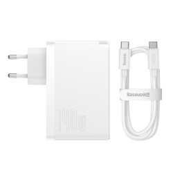 Φορτιστής Ταξιδίου GaN5 Pro 140W 2x USB-C 1x USB & Kαλωδιο Type-C 240W White Φορτιστής Ταξιδίου GaN5 Pro 140W 2x USB-C 1x USB & Kαλωδιο Type-C 240W White