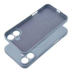 Θήκη Silicone Mag Cover Case With Magsafe iPhone 16e (6.1") Light Blue