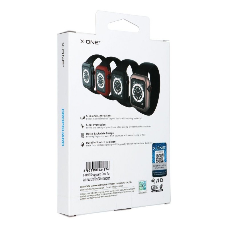 Θήκη X-ONE Dropguard Case Apple Watch Ultra/Ultra 2 (49mm) Transparent
